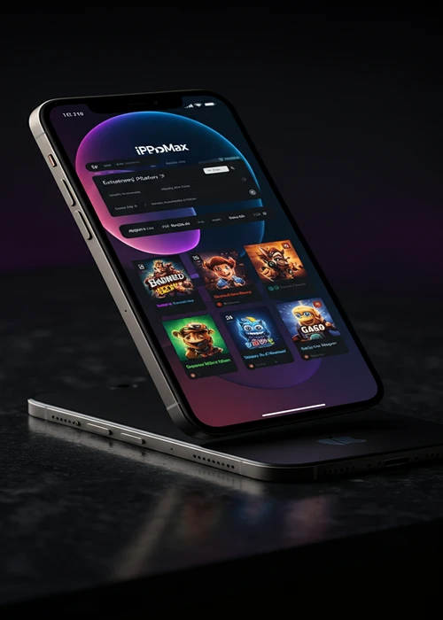 Vibrant and inviting lobby of Play Regal Casino featuring popular slot games and a welcome bonus banner for new players.